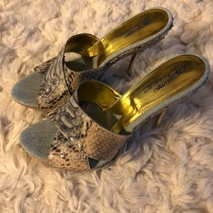 Women’s Massimo Dogama alligator slides New